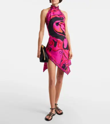 PUCCI Orchidee halterneck silk twill top | Thumbnail 3 PUCCI Orchidee halterneck silk twill top | Thumbnail 3