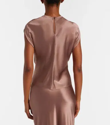 The Sei Draped silk satin top | Thumbnail 3 The Sei Draped silk satin top | Thumbnail 3