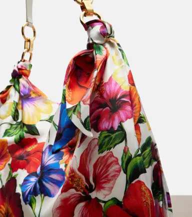 Dolce & Gabbana Medium floral satin shoulder bag | Thumbnail 4 Dolce & Gabbana Medium floral satin shoulder bag | Thumbnail 4