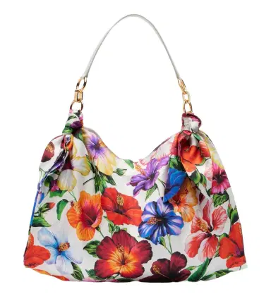 Dolce & Gabbana Medium floral satin shoulder bag | Thumbnail 1 Dolce & Gabbana Medium floral satin shoulder bag | Thumbnail 1