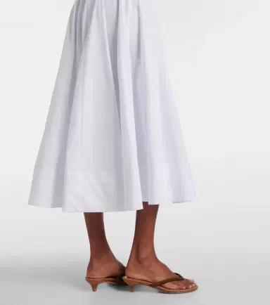 Staud Wells cotton poplin midi dress | Thumbnail 6 Staud Wells cotton poplin midi dress | Thumbnail 6