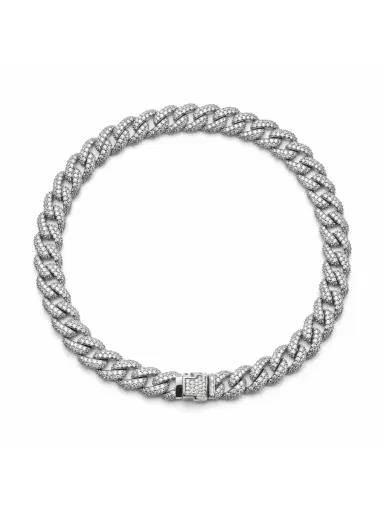 Wish Fine Jewelry 2.0ct Diamond 14K Cuban Chain Bracelet | Thumbnail 1 Wish Fine Jewelry 2.0ct Diamond 14K Cuban Chain Bracelet | Thumbnail 1
