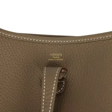 HERMÈS Hermes Evelyne 23 Etoupe Clemence Gold Hardware | Thumbnail 7 HERMÈS Hermes Evelyne 23 Etoupe Clemence Gold Hardware | Thumbnail 7