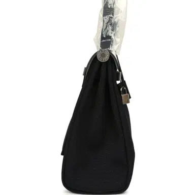HERMÈS Hermes Herbag Zip 31 PM Black Military Canvas & Vache Hunter Palladium Hardware | Thumbnail 3 HERMÈS Hermes Herbag Zip 31 PM Black Military Canvas & Vache Hunter Palladium Hardware | Thumbnail 3
