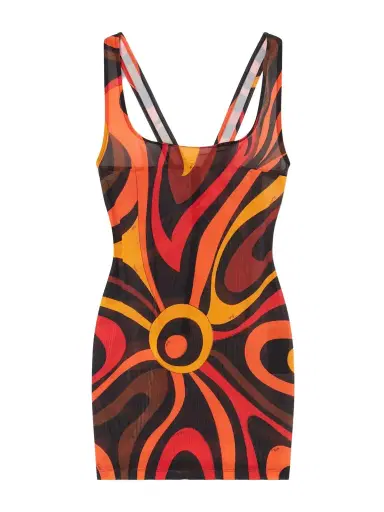 PUCCI Printed Mesh Mini Dress | Thumbnail 1 PUCCI Printed Mesh Mini Dress | Thumbnail 1