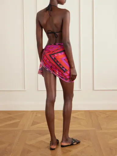PUCCI Printed Self-tie Cotton Pareo | Thumbnail 3 PUCCI Printed Self-tie Cotton Pareo | Thumbnail 3