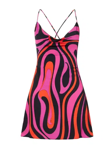 PUCCI Printed Stretch-jersey Mini Dress | Thumbnail 1 PUCCI Printed Stretch-jersey Mini Dress | Thumbnail 1