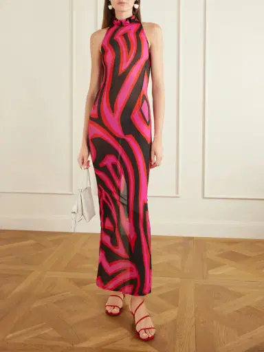 PUCCI Printed Mesh Maxi Dress | Thumbnail 2 PUCCI Printed Mesh Maxi Dress | Thumbnail 2