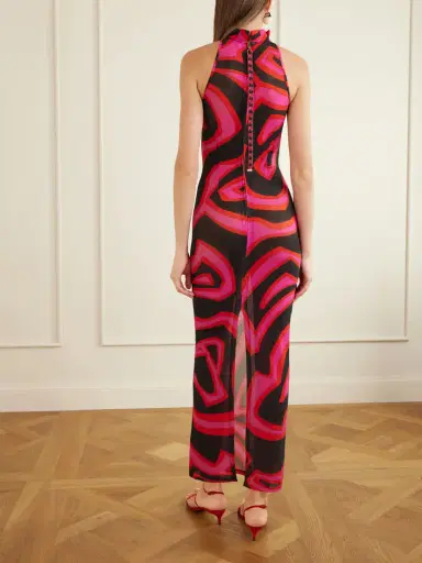 PUCCI Printed Mesh Maxi Dress | Thumbnail 3 PUCCI Printed Mesh Maxi Dress | Thumbnail 3