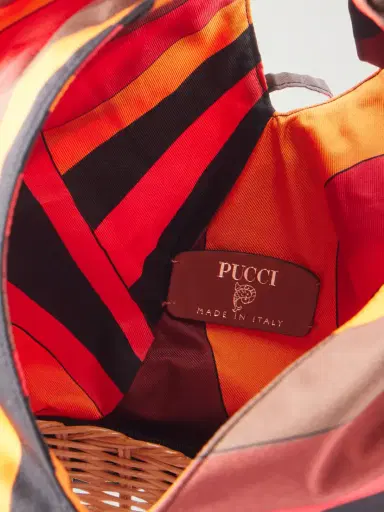PUCCI Picnic Embellished Bamboo-trimmed Silk-twill Clutch | Thumbnail 6 PUCCI Picnic Embellished Bamboo-trimmed Silk-twill Clutch | Thumbnail 6