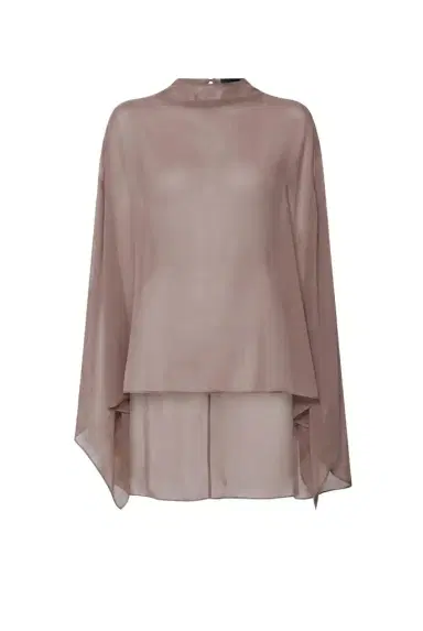 LAPOINTE Lightweight Georgette Oversized Cape Tee | Thumbnail 1 LAPOINTE Lightweight Georgette Oversized Cape Tee | Thumbnail 1