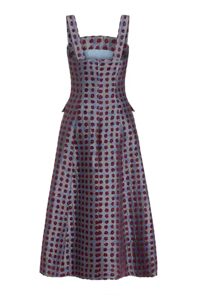 Markarian Birdie Teal Tapestry Midi Dress | Thumbnail 5 Markarian Birdie Teal Tapestry Midi Dress | Thumbnail 5