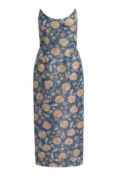 Markarian Cyprus Dusk Marigold Ikat Midi Dress | Thumbnail 1 Markarian Cyprus Dusk Marigold Ikat Midi Dress | Thumbnail 1