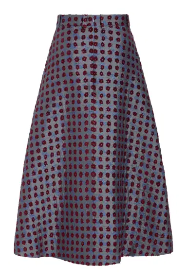 Markarian Frances Teal Tapestry Midi Skirt | Thumbnail 2 Markarian Frances Teal Tapestry Midi Skirt | Thumbnail 2