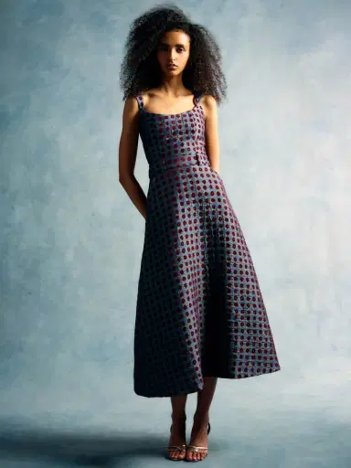 Markarian Frances Teal Tapestry Midi Skirt | Thumbnail 4 Markarian Frances Teal Tapestry Midi Skirt | Thumbnail 4