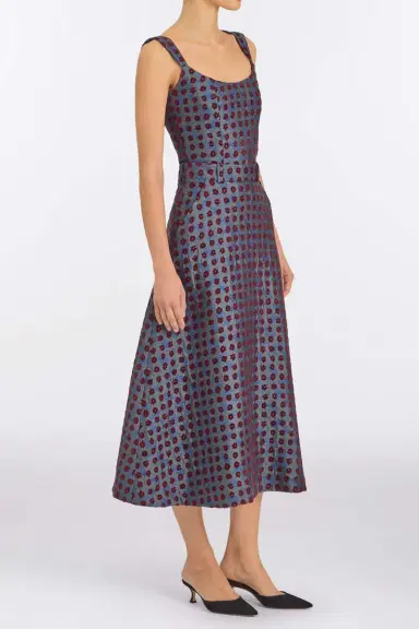 Markarian Frances Teal Tapestry Midi Skirt | Thumbnail 6 Markarian Frances Teal Tapestry Midi Skirt | Thumbnail 6