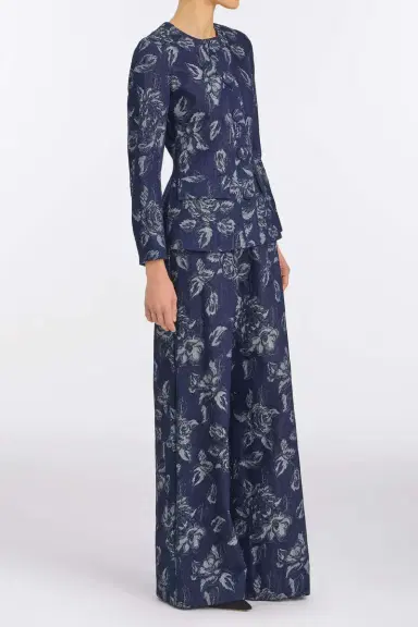 Markarian Ila Floral Denim Trousers | Thumbnail 3 Markarian Ila Floral Denim Trousers | Thumbnail 3