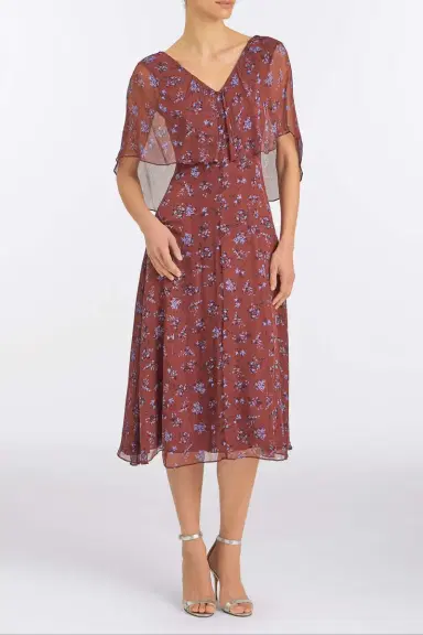 Markarian Marina Maroon Midi Dress | Thumbnail 2 Markarian Marina Maroon Midi Dress | Thumbnail 2
