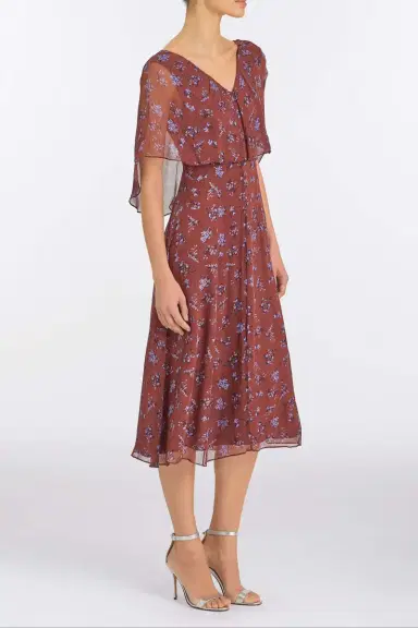 Markarian Marina Maroon Midi Dress | Thumbnail 3 Markarian Marina Maroon Midi Dress | Thumbnail 3