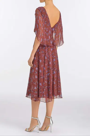 Markarian Marina Maroon Midi Dress | Thumbnail 4 Markarian Marina Maroon Midi Dress | Thumbnail 4
