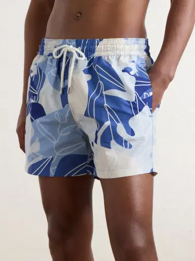 Frescobol Carioca Rio Straight-Leg Mid-Length Printed Recycled Swim Shorts | Thumbnail 2 Frescobol Carioca Rio Straight-Leg Mid-Length Printed Recycled Swim Shorts | Thumbnail 2