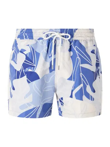 Frescobol Carioca Rio Straight-Leg Mid-Length Printed Recycled Swim Shorts | Thumbnail 1 Frescobol Carioca Rio Straight-Leg Mid-Length Printed Recycled Swim Shorts | Thumbnail 1