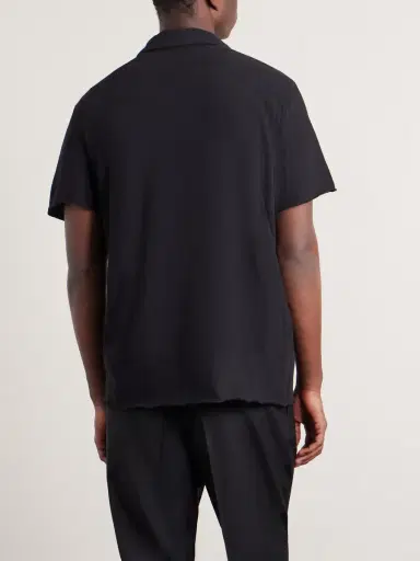 James Perse Open-Collar Cotton-Jersey Polo Shirt | Thumbnail 4 James Perse Open-Collar Cotton-Jersey Polo Shirt | Thumbnail 4