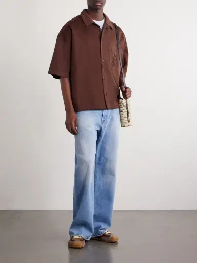 Loewe + Paula's Ibiza Logo-Embroidered Cotton Shirt | Thumbnail 2 Loewe + Paula's Ibiza Logo-Embroidered Cotton Shirt | Thumbnail 2