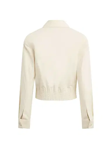 Favorite Daughter Women's The Farrah Cotton Notch Lapel Jacket - Cream - Size XL | Thumbnail 3 Favorite Daughter Women's The Farrah Cotton Notch Lapel Jacket - Cream - Size XL | Thumbnail 3