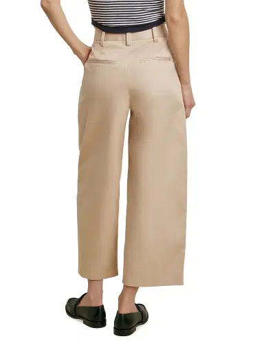 Favorite Daughter Women's The London High-Rise Wide-Leg Crop Trousers - Light Khaki - Size 14 | Thumbnail 6 Favorite Daughter Women's The London High-Rise Wide-Leg Crop Trousers - Light Khaki - Size 14 | Thumbnail 6
