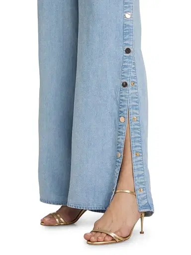 Generation Love Women's Josalyn High-Rise Wide-Leg Pants - Light Blue - Size XL | Thumbnail 6 Generation Love Women's Josalyn High-Rise Wide-Leg Pants - Light Blue - Size XL | Thumbnail 6
