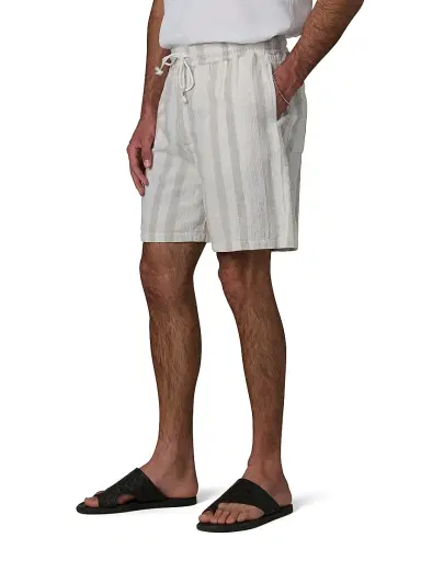 Joe's Jeans Men's Cabana Dobby Striped Cotton-Linen Shorts | Thumbnail 4 Joe's Jeans Men's Cabana Dobby Striped Cotton-Linen Shorts | Thumbnail 4