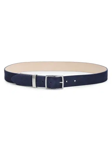 rag & bone Women's X Boyfriend 2.0 Suede Belt - Navy Suede - Size Large | Thumbnail 1 rag & bone Women's X Boyfriend 2.0 Suede Belt - Navy Suede - Size Large | Thumbnail 1