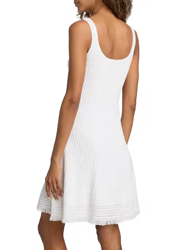 rag & bone Women's Ayan Fringe-Trim Rib-Knit Minidress | Thumbnail 5 rag & bone Women's Ayan Fringe-Trim Rib-Knit Minidress | Thumbnail 5