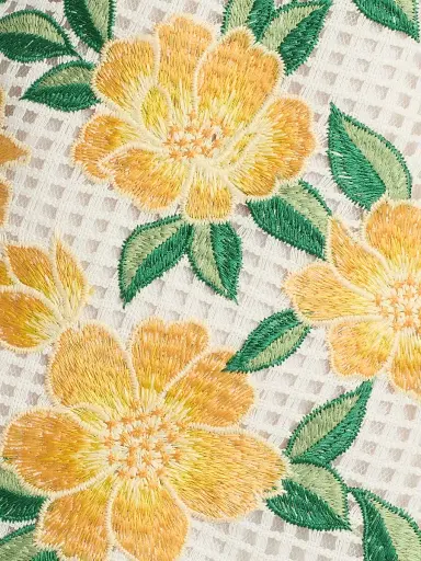 Milly Women's Maria Floral Embroidered Minidress - Yellow Green | Thumbnail 7 Milly Women's Maria Floral Embroidered Minidress - Yellow Green | Thumbnail 7