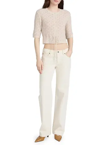 Frame Women's The Saturday Low-Rise Jeans - Shell | Thumbnail 2 Frame Women's The Saturday Low-Rise Jeans - Shell | Thumbnail 2