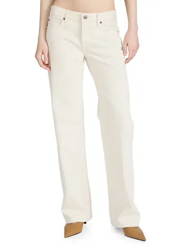 Frame Women's The Saturday Low-Rise Jeans - Shell | Thumbnail 4 Frame Women's The Saturday Low-Rise Jeans - Shell | Thumbnail 4