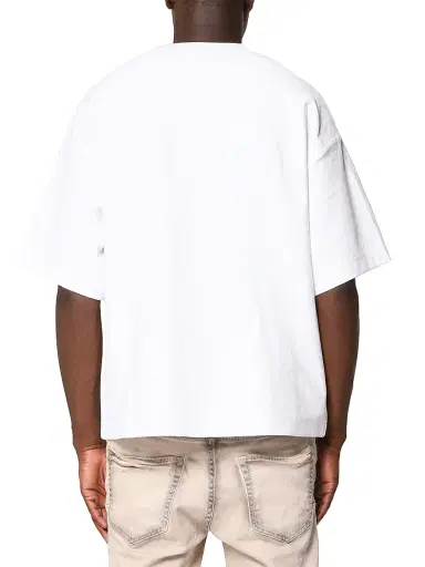 Purple Brand Men's Car Graphic Textured Jersey Crewneck T-Shirt - White | Thumbnail 2 Purple Brand Men's Car Graphic Textured Jersey Crewneck T-Shirt - White | Thumbnail 2