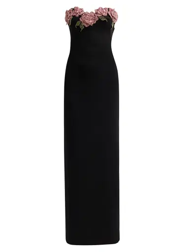 Prabal Gurung Women's Blanca Embellished Strapless Gown - Black | Thumbnail 1 Prabal Gurung Women's Blanca Embellished Strapless Gown - Black | Thumbnail 1