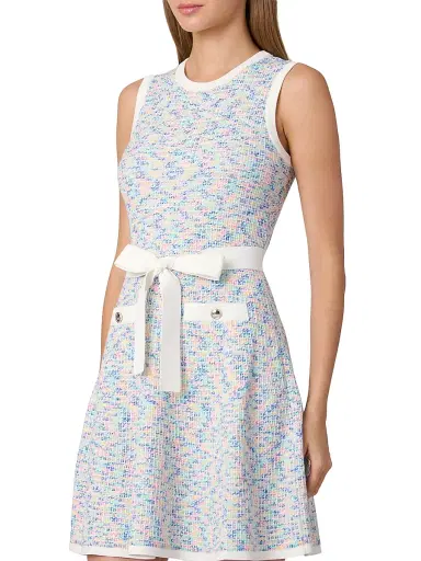 Shoshanna Women's Coco Tweed Minidress - Candy Multi Optic - Size XL | Thumbnail 4 Shoshanna Women's Coco Tweed Minidress - Candy Multi Optic - Size XL | Thumbnail 4
