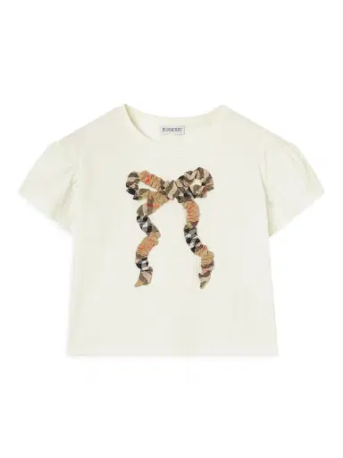 Burberry Baby Girl's, Little Girl's & Girl's Check Bow Appliqué T-Shirt | Thumbnail 1 Burberry Baby Girl's, Little Girl's & Girl's Check Bow Appliqué T-Shirt | Thumbnail 1