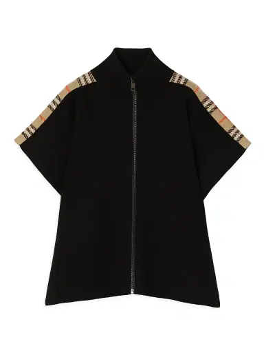 Burberry Girl's Wool-Blend Zip Cape | Thumbnail 1 Burberry Girl's Wool-Blend Zip Cape | Thumbnail 1