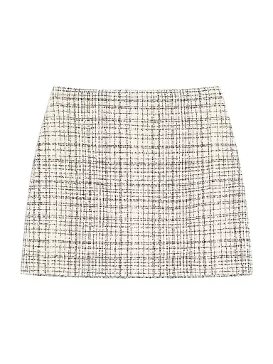 Valentino Garavani Women's Mini Skirt in Square Tweed - Vanilla Black | Thumbnail 1 Valentino Garavani Women's Mini Skirt in Square Tweed - Vanilla Black | Thumbnail 1