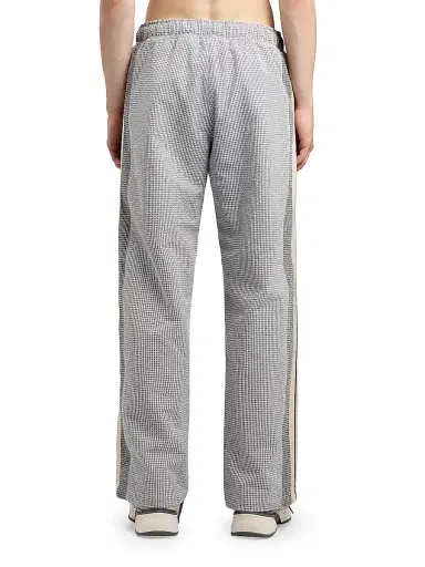 Palm Angels Men's Logo Vichy Track Pants - Grey Off White | Thumbnail 5 Palm Angels Men's Logo Vichy Track Pants - Grey Off White | Thumbnail 5