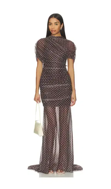 Amanda Uprichard X Revolve Evianna Mesh Gown | Thumbnail 1 Amanda Uprichard X Revolve Evianna Mesh Gown | Thumbnail 1