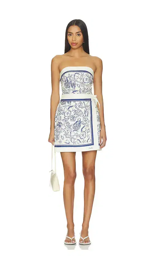 Darbie Linen Bustier Mini Dress Darbie Linen Bustier Mini Dress