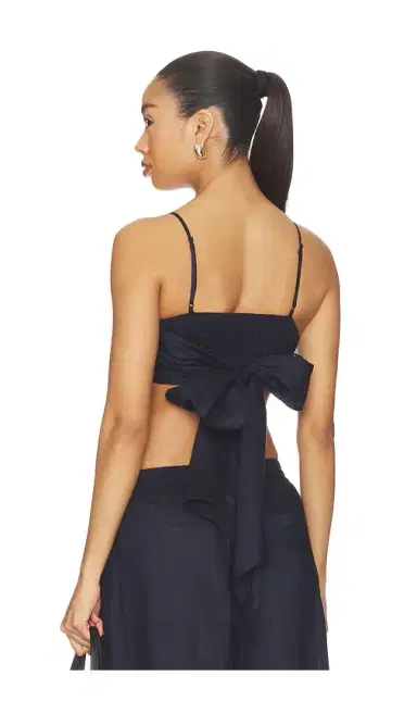 susana monaco Solid Linen Tie Back Top | Thumbnail 1 susana monaco Solid Linen Tie Back Top | Thumbnail 1