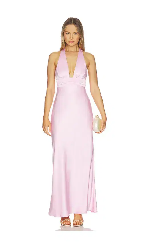 Sylvie Plunge V-neck Maxi Dress Sylvie Plunge V-neck Maxi Dress