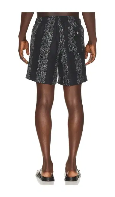 BATHER Black Fiesta Printed Swim Trunk | Thumbnail 2 BATHER Black Fiesta Printed Swim Trunk | Thumbnail 2