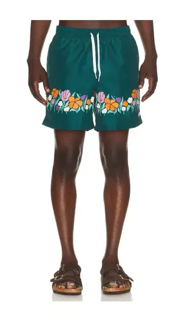 Bather Evergreen Lawn Printed Swim Trunks | Thumbnail 1 Bather Evergreen Lawn Printed Swim Trunks | Thumbnail 1